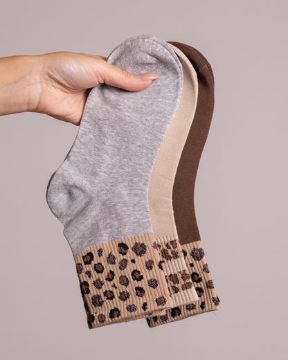 Tripack quarter socks