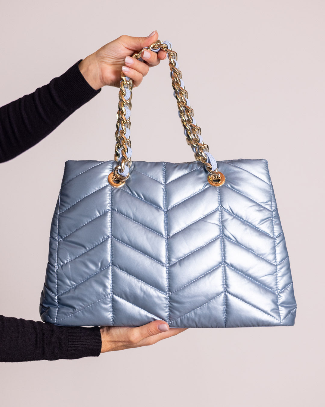 Borsa trapuntata cielo