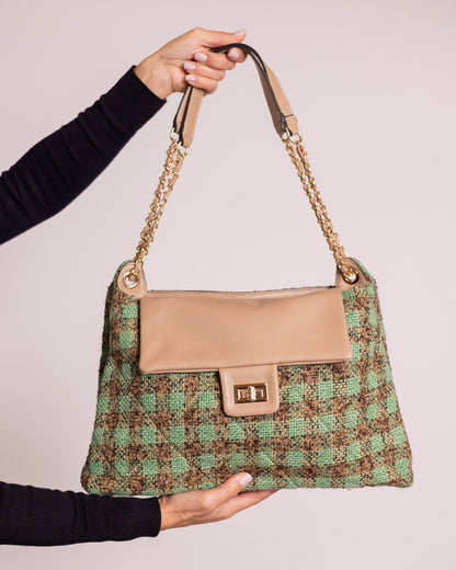 Borsa tracolla trapuntata