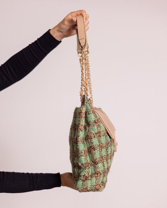 Borsa tracolla trapuntata