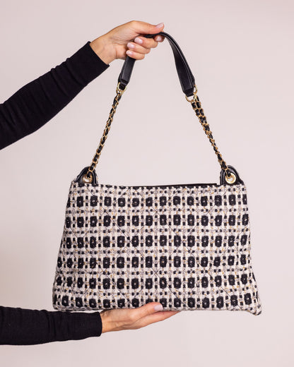 Borsa tracolla trapuntata