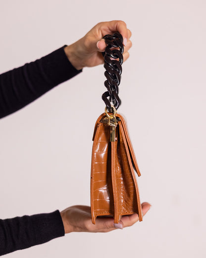 Bag compact coccodrillo