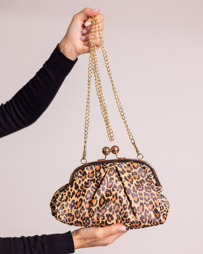 Pochette con chiusura kiss lock