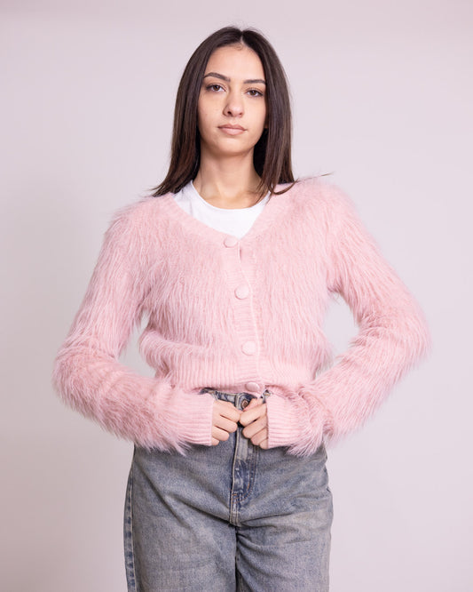 Cardigan cropped 4 bottoni