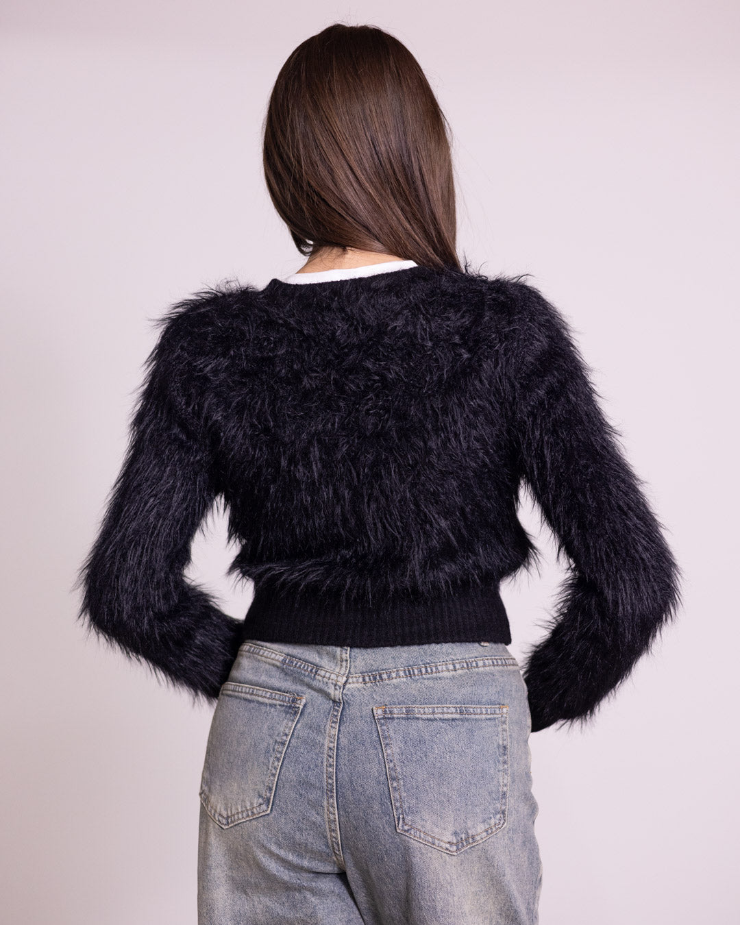 Cardigan cropped 4 bottoni