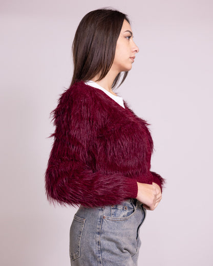 Cardigan cropped 4 bottoni