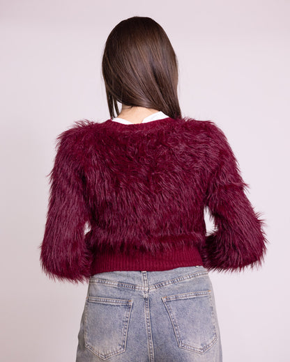 Cardigan cropped 4 bottoni