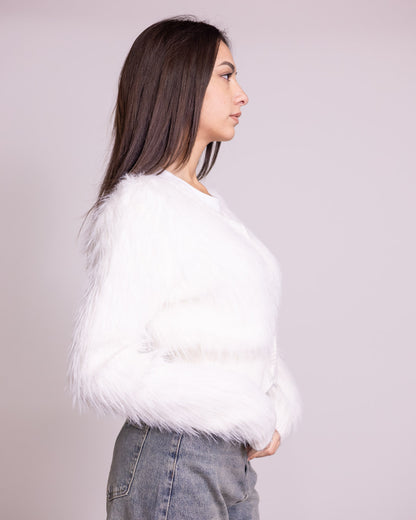 Cardigan cropped 4 bottoni