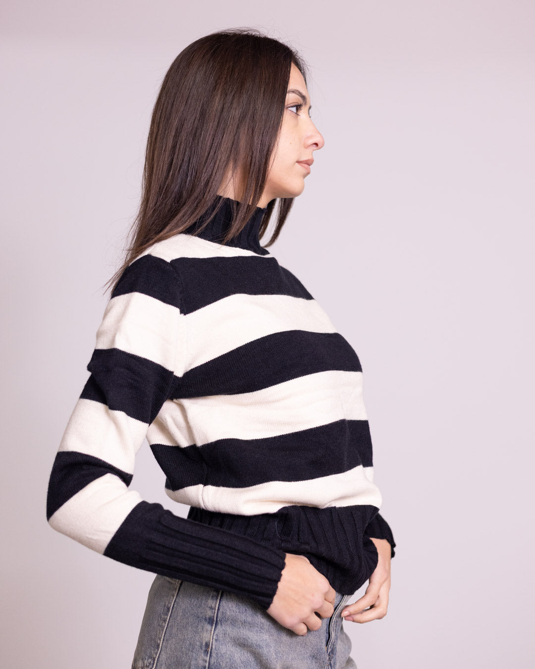 Maglione collo alto k2