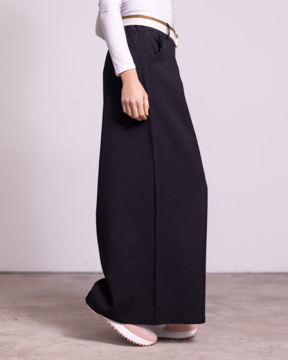 Pantalone palazzo con pinces