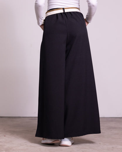 Pantalone palazzo con pinces