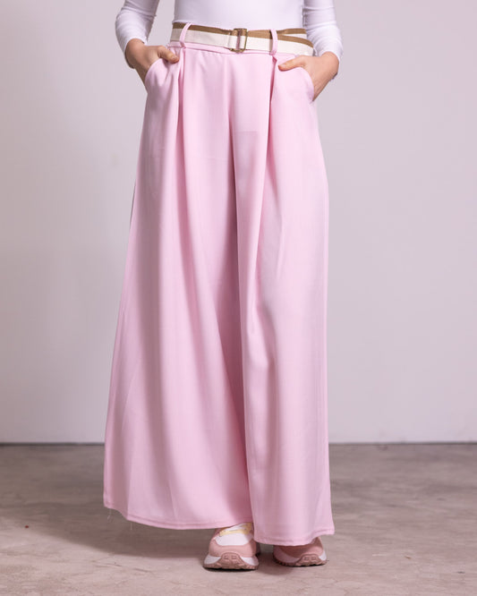 Pantalone palazzo con pinces