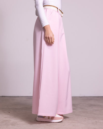 Pantalone palazzo con pinces