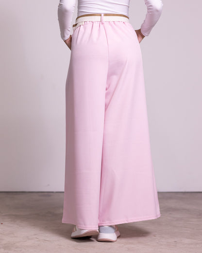 Pantalone palazzo con pinces