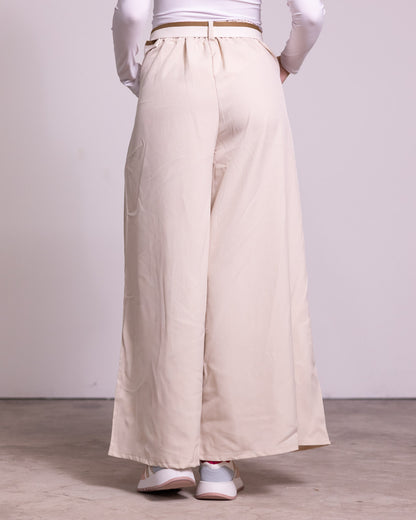 Pantalone palazzo con pinces