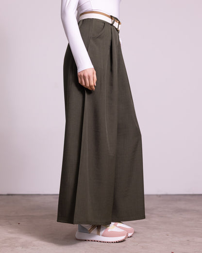 Pantalone palazzo con pinces