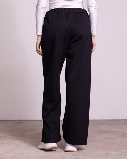 Pantalone morbido wide leg