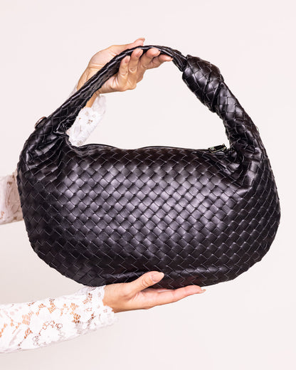 Borsa a mano intrecciata