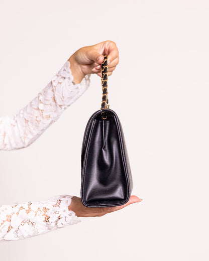 Borsa compatta chevron