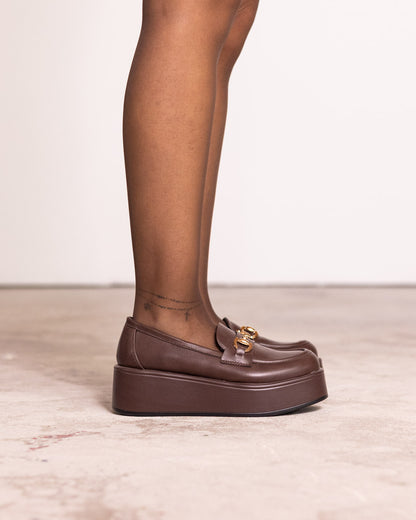 Mocassino platform morso