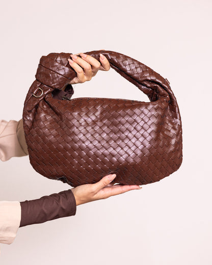 Borsa a mano intrecciata