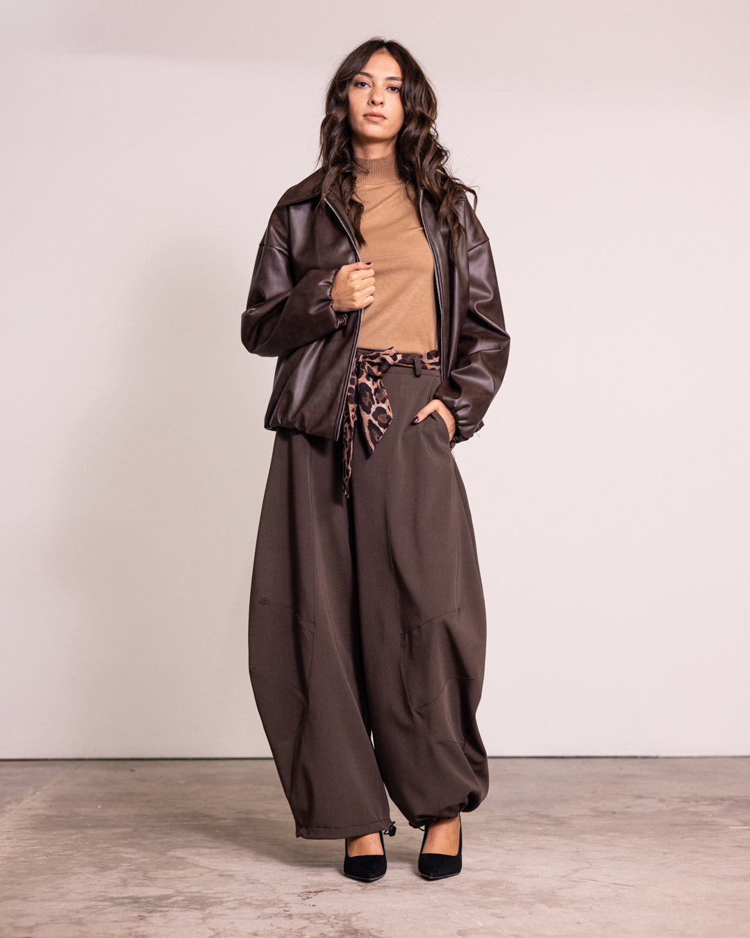 Giacca oversize con zip