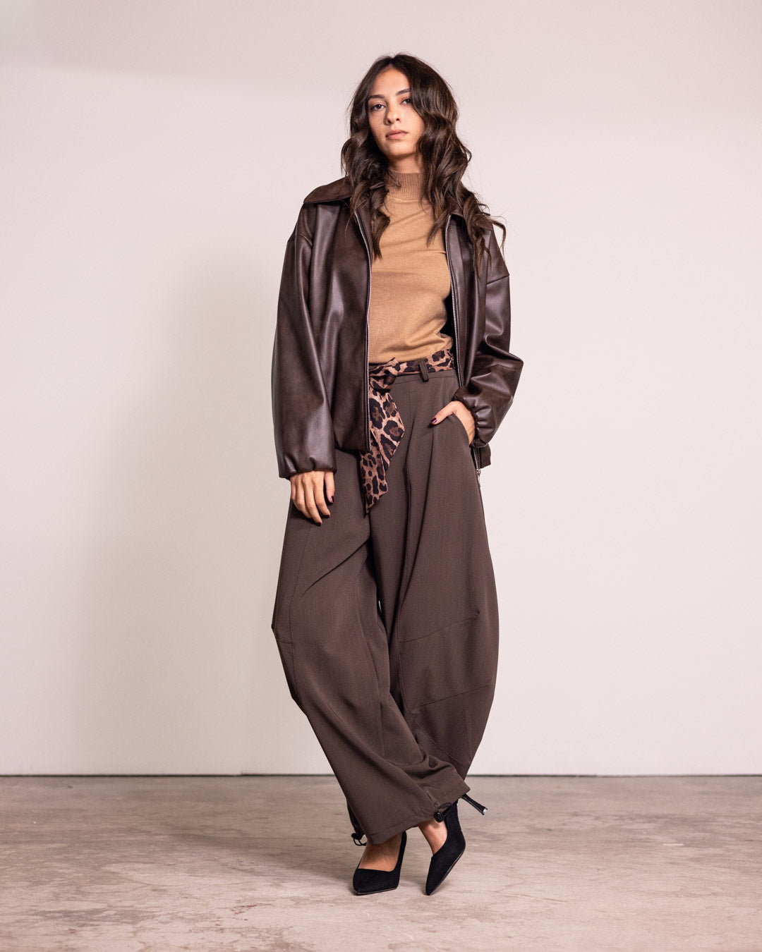 Giacca oversize con zip