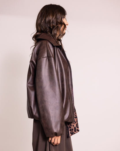 Giacca oversize con zip