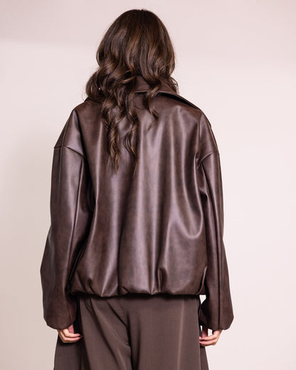 Giacca oversize con zip