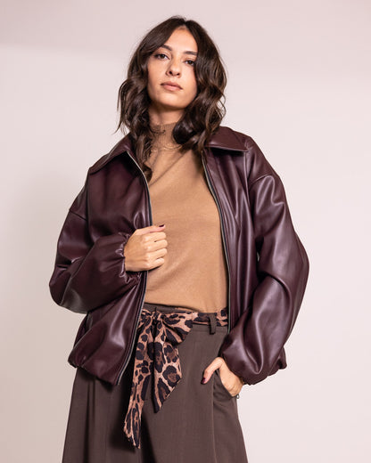 Giacca oversize con zip