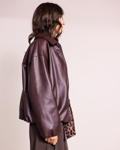 Giacca oversize con zip