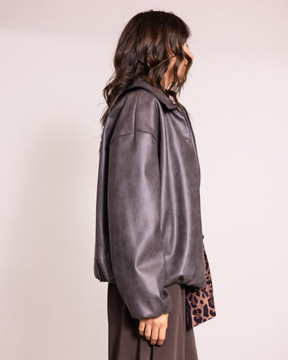 Giacca oversize con zip