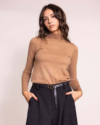 Maglione lupetto manica lunga