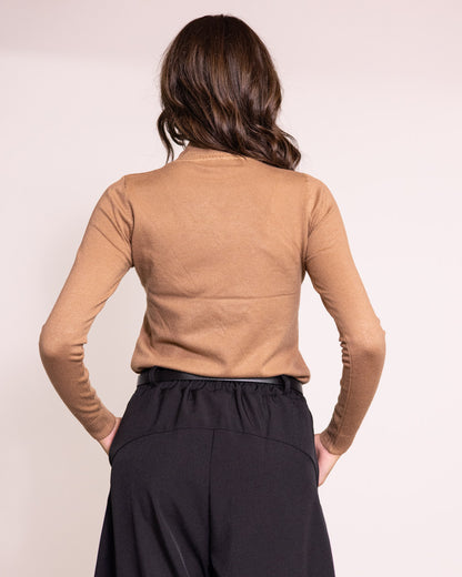 Maglione lupetto manica lunga