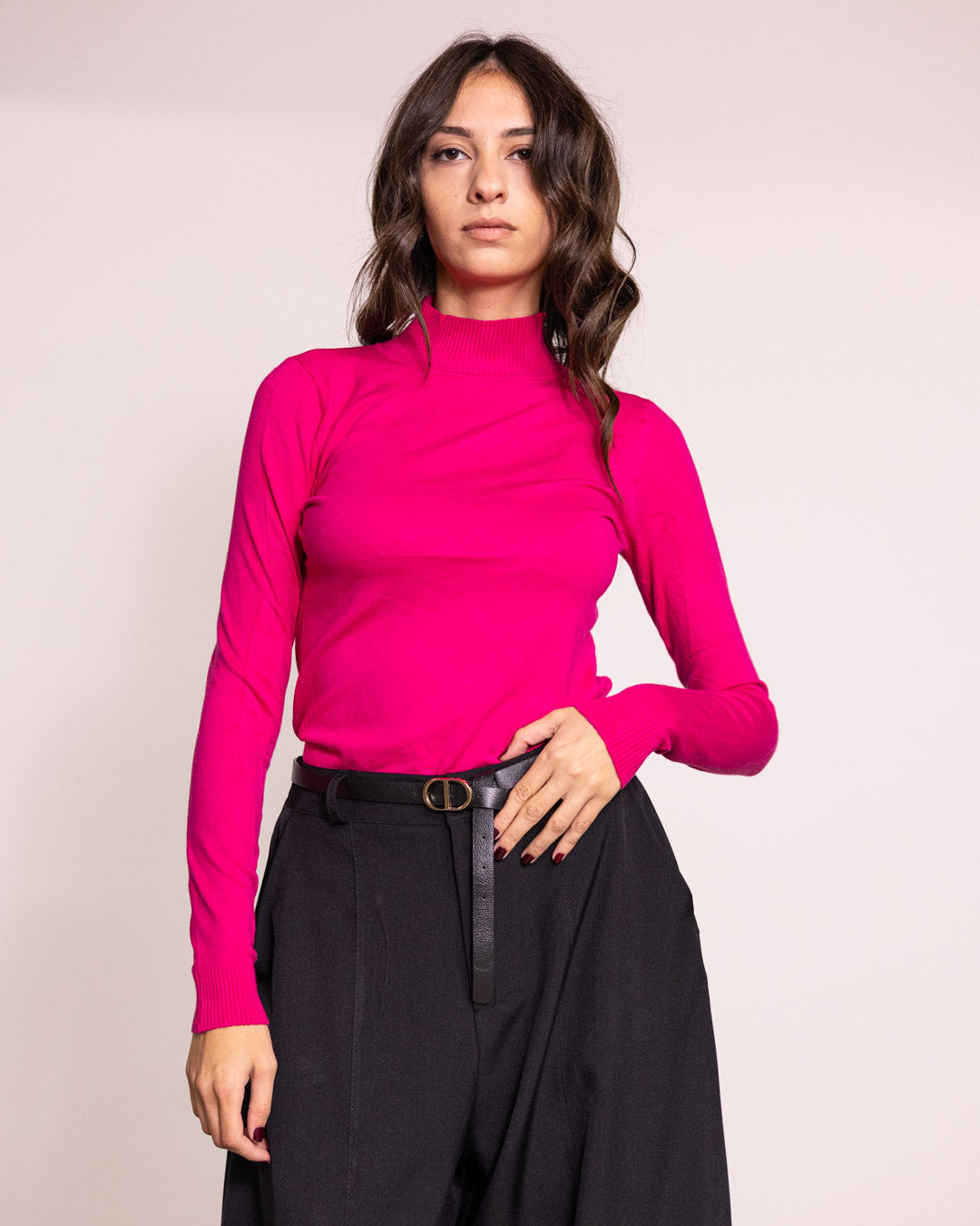 Maglione lupetto manica lunga