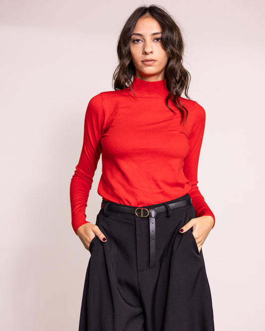 Maglione lupetto manica lunga