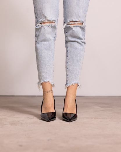 Décolleté slingback punta affilata