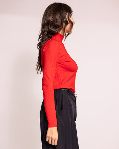 Maglione lupetto manica lunga