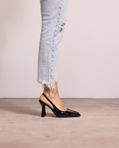 Décolleté slingback punta affilata