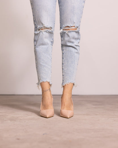 Décolleté slingback punta affilata