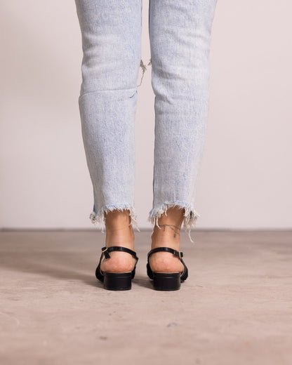 Ballerina slingback tessuto a rete