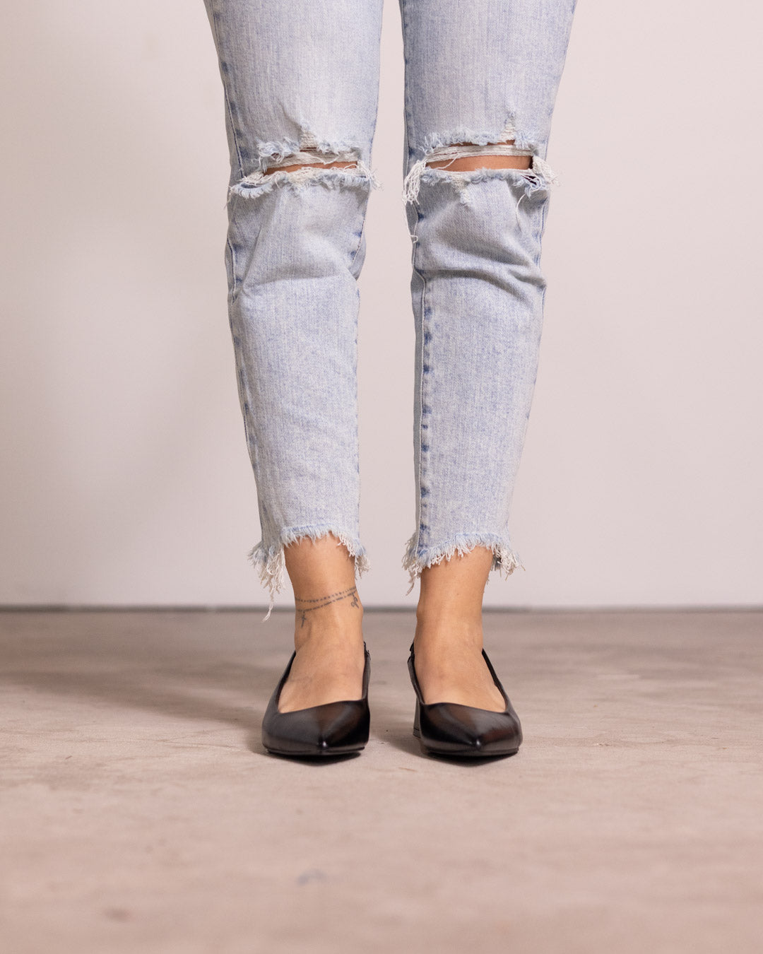 Décolleté slingback tacco quadrato