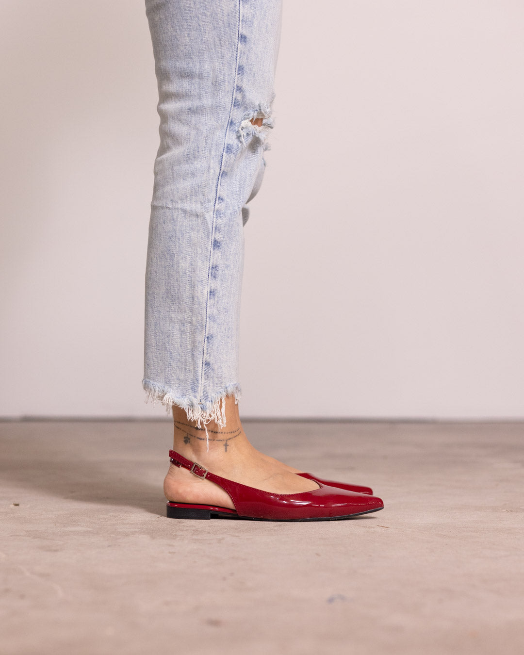 Ballerina slingback punta affusolata