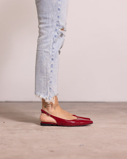 Ballerina slingback punta affusolata