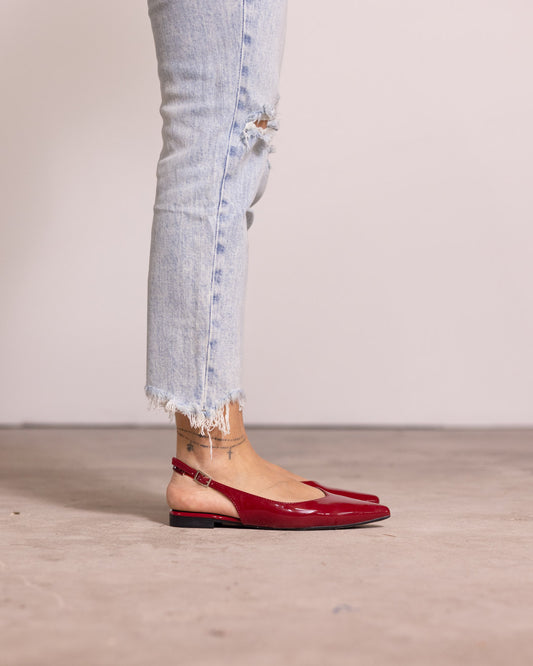 Ballerina slingback punta affusolata