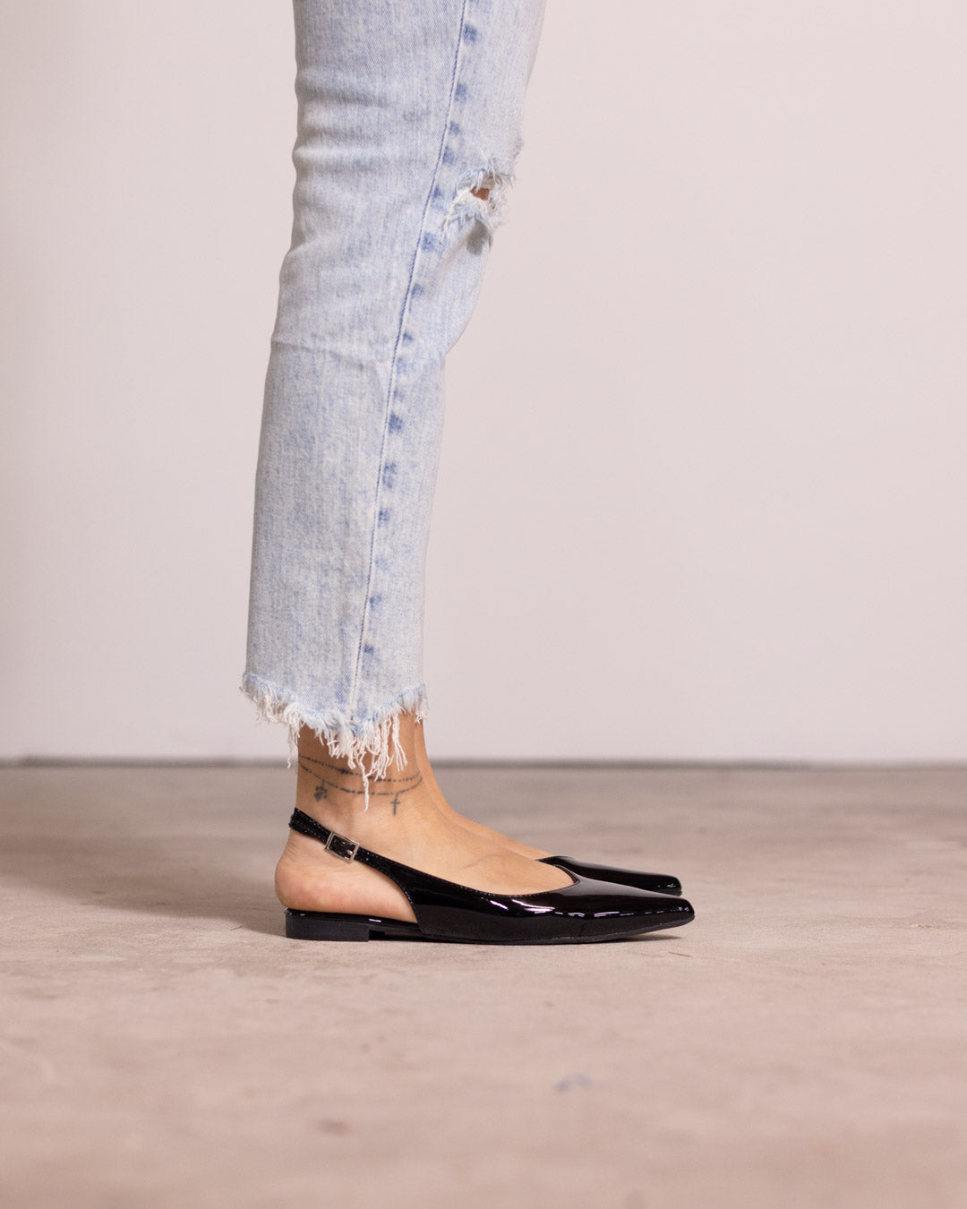 Ballerina slingback punta affusolata