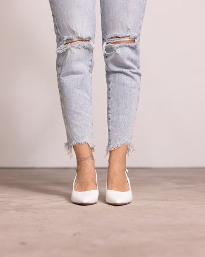 Décolleté slingback tacco medio