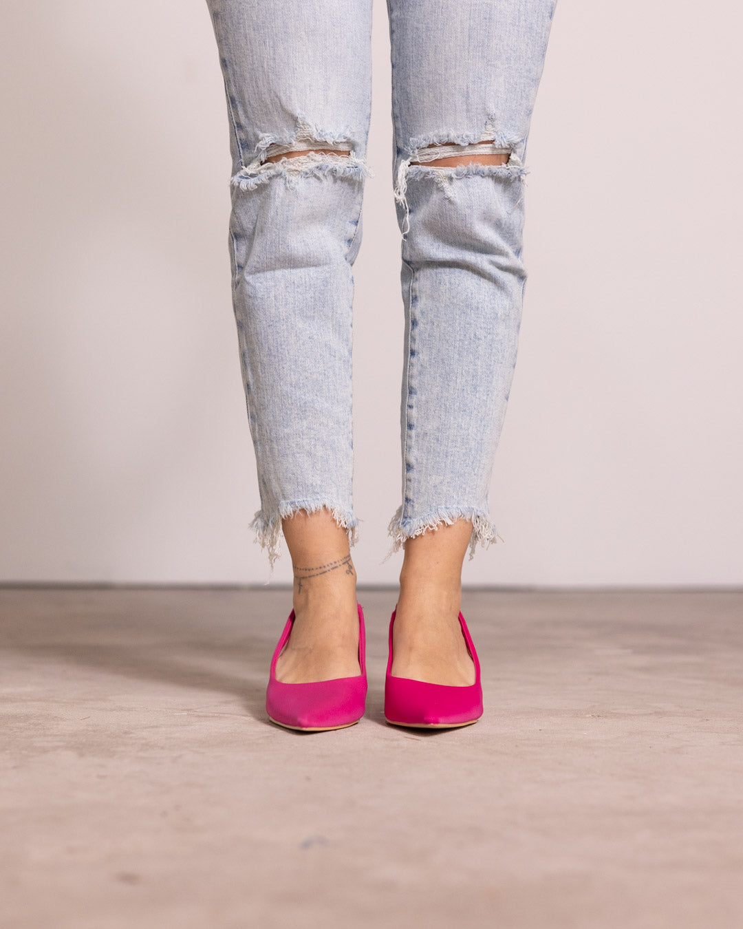 Décolleté slingback tacco kitten