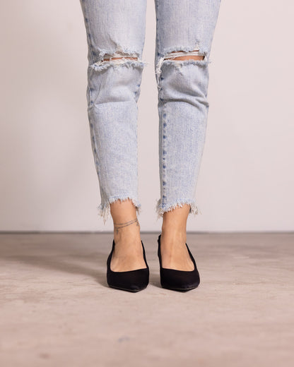 Décolleté slingback tacco kitten