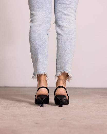 Décolleté slingback tacco kitten